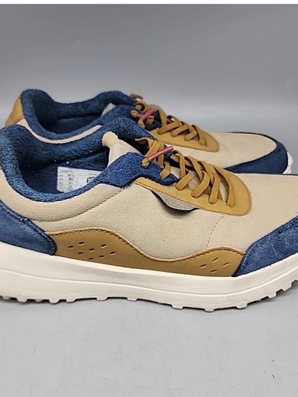 Hey Dude Hayden Craft Men's Canvas and Suede Sneakers - Size 10